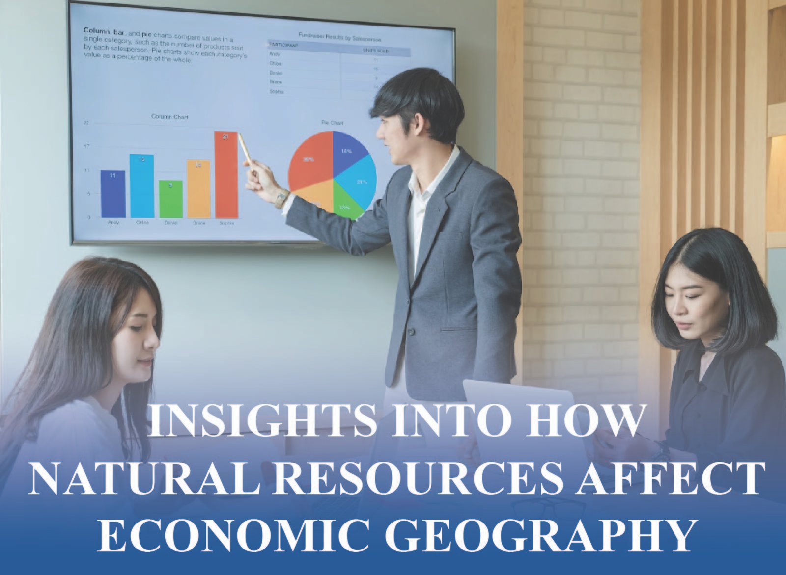 Map highlighting natural resources and their influence on global trade and economic growth