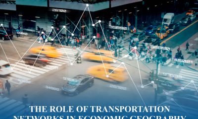 Transportation networks connecting regions and driving trade in global economic geography