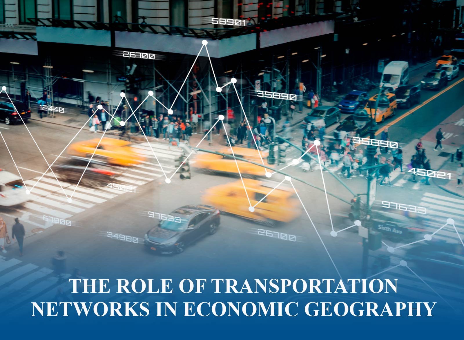 Transportation networks connecting regions and driving trade in global economic geography
