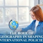 Map with borders and resources showing how geography influences international policies and global diplomacy