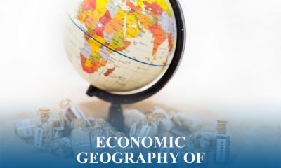Global map highlighting trade zones, urban growth, and resource distribution driving the rise of emerging economies
